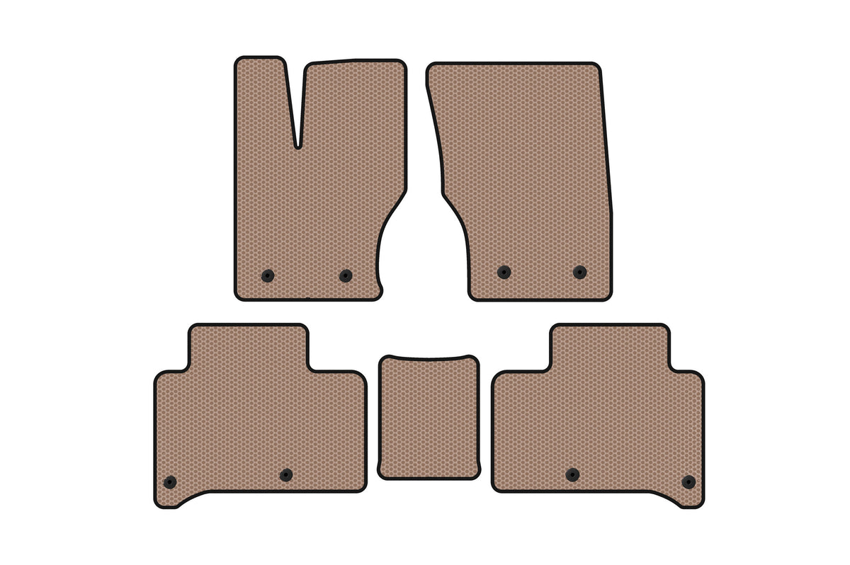 Rubber floor mats Carsuit (2013-2017, beige) for Range Rover Sport 2014-2022 - image 1