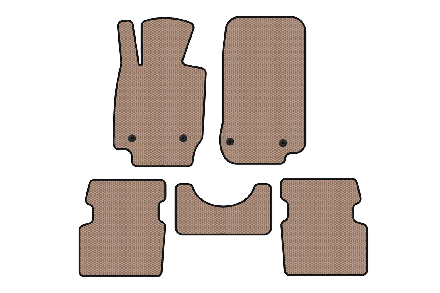 Rubber floor mats Carsuit (2015-2018, AWD, beige) for Mazda CX-3 2015- - image 1