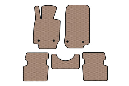 Rubber floor mats Carsuit (2015-2018, AWD, beige) for Mazda CX-3 2015- - image 1