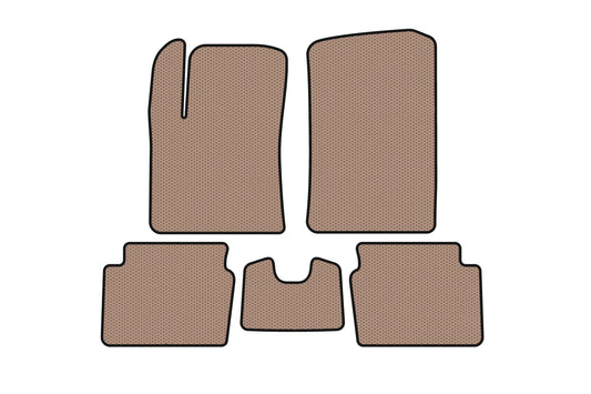 Rubber Floor Mats Carsuit (HB, Beige) for Hyundai I-10 2008-2013 - image 1