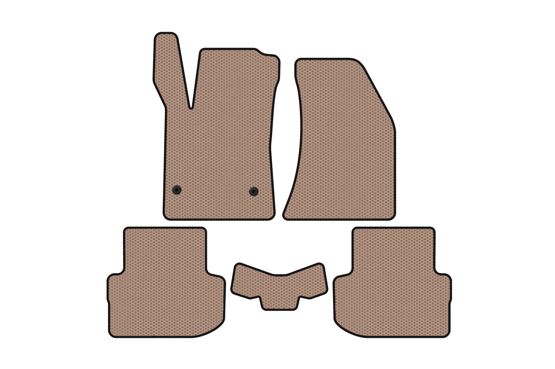 Rubber Floor Mats Carsuit (Beige) for FAW B30 2015-2020 - image 1
