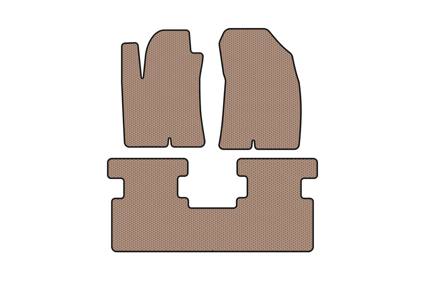 Rubber Floor Mats Carsuit (2WD, Beige) for Great Wall Haval Jolion 2020- - image 1