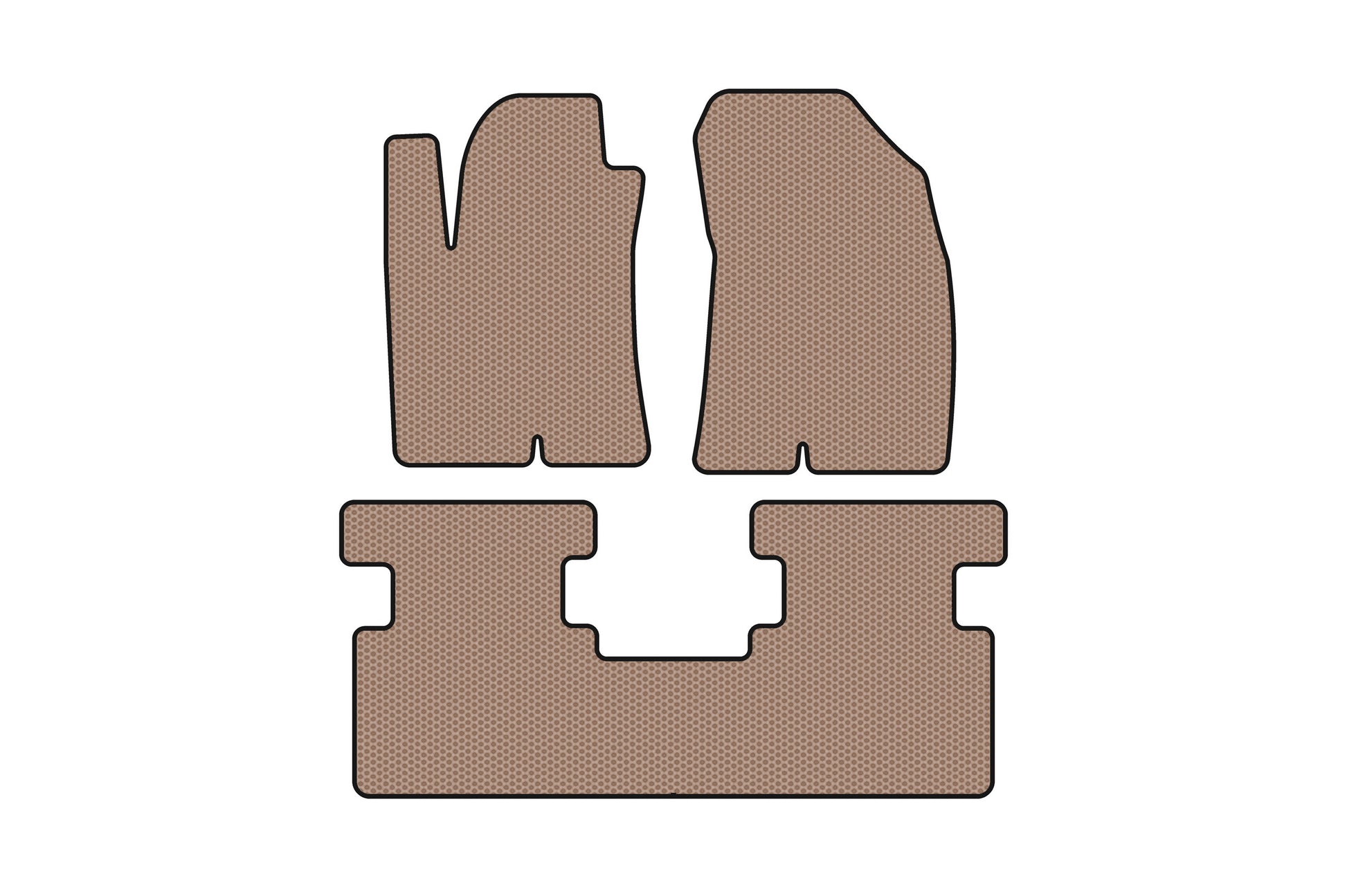 Rubber Floor Mats Carsuit (2WD, Beige) for Great Wall Haval Jolion 2020- - image 1