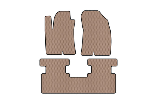 Rubber Floor Mats Carsuit (2WD, Beige) for Great Wall Haval Jolion 2020- - image 1