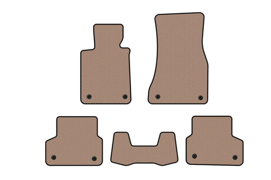 Rubber Floor Mats Carsuit (Beige) for BMW 5 Series G30/G31 2017-2023 - image 1