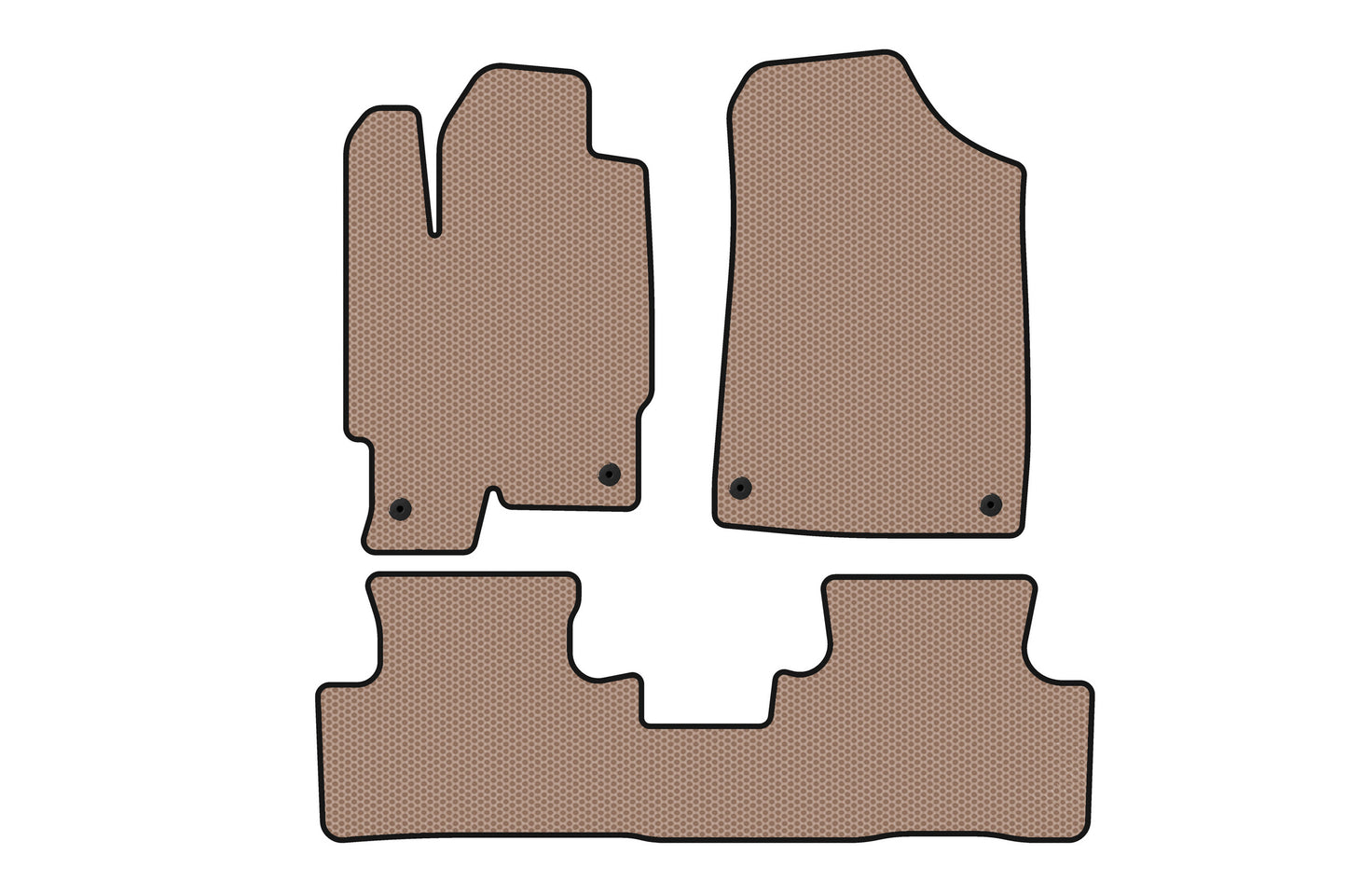 Rubber Floor Mats Carsuit (Beige) for Acura RDX 2006-2012 - image 1