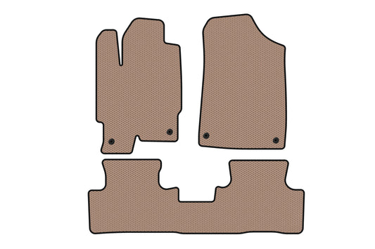 Rubber Floor Mats Carsuit (Beige) for Acura RDX 2006-2012 - image 1