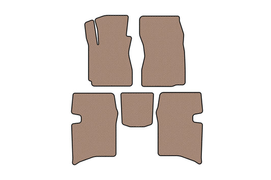 Rubber floor mats Carsuit (SD, beige) for Geely MK 2006-2014 - image 1