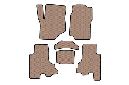 Rubber Floor Mats Carsuit (Beige) for Chevrolet Trailblazer 2002-2012 - image 1
