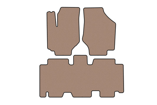 Rubber Floor Mats Carsuit (Beige) for Hyundai Trajet 2000-2007 - image 1