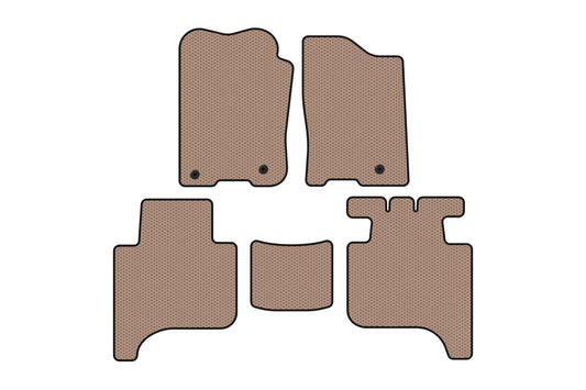 Rubber floor mats Carsuit (2 rows, 2004-2008, beige) for Infiniti QX56 2004-2010 - image 1