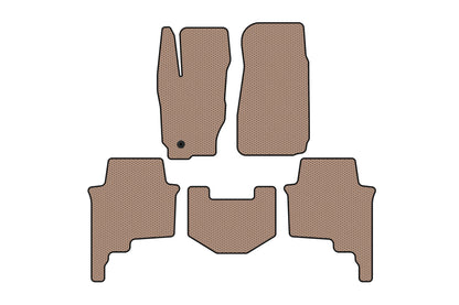 Rubber Floor Mats Carsuit (Beige) for Jeep Commander 2005-2010 - image 1