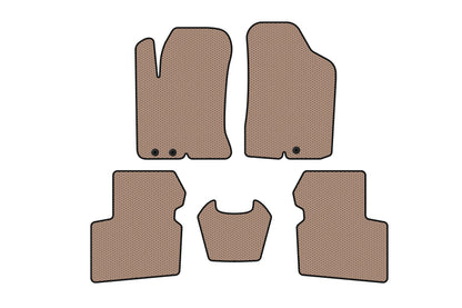 Rubber floor mats Carsuit (SD, beige) for Kia Cerato 2 2010-2013 - image 1