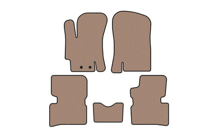 Rubber floor mats Carsuit (SD, beige) for Hyundai Accent 2006-2010 - image 1