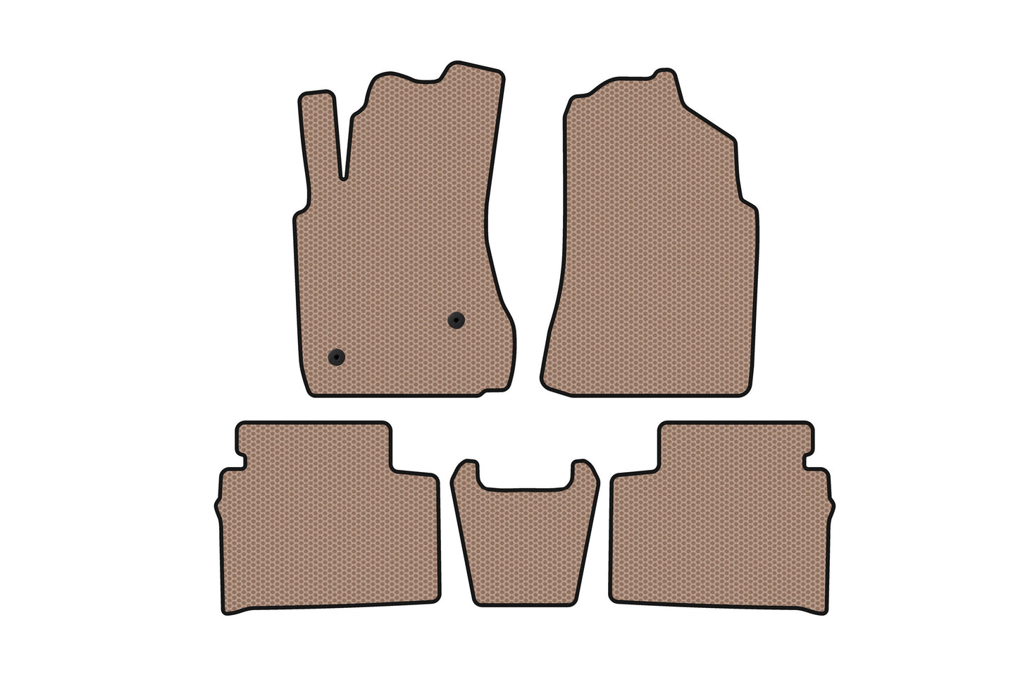 Rubber Floor Mats Carsuit (Beige) for FAW Besturn X80 2013-2020 - image 1