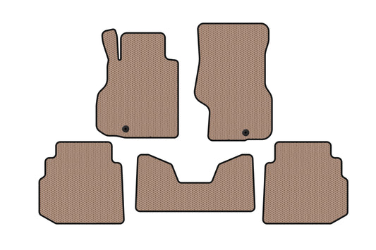 Rubber Floor Mats Carsuit (For M35/45, Beige) for Infinity M35/37/45 2003-2014 - image 1