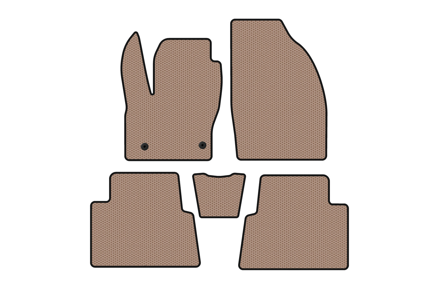 Rubber Floor Mats Carsuit (Beige) for Ford Kuga 2008-2013 - image 1