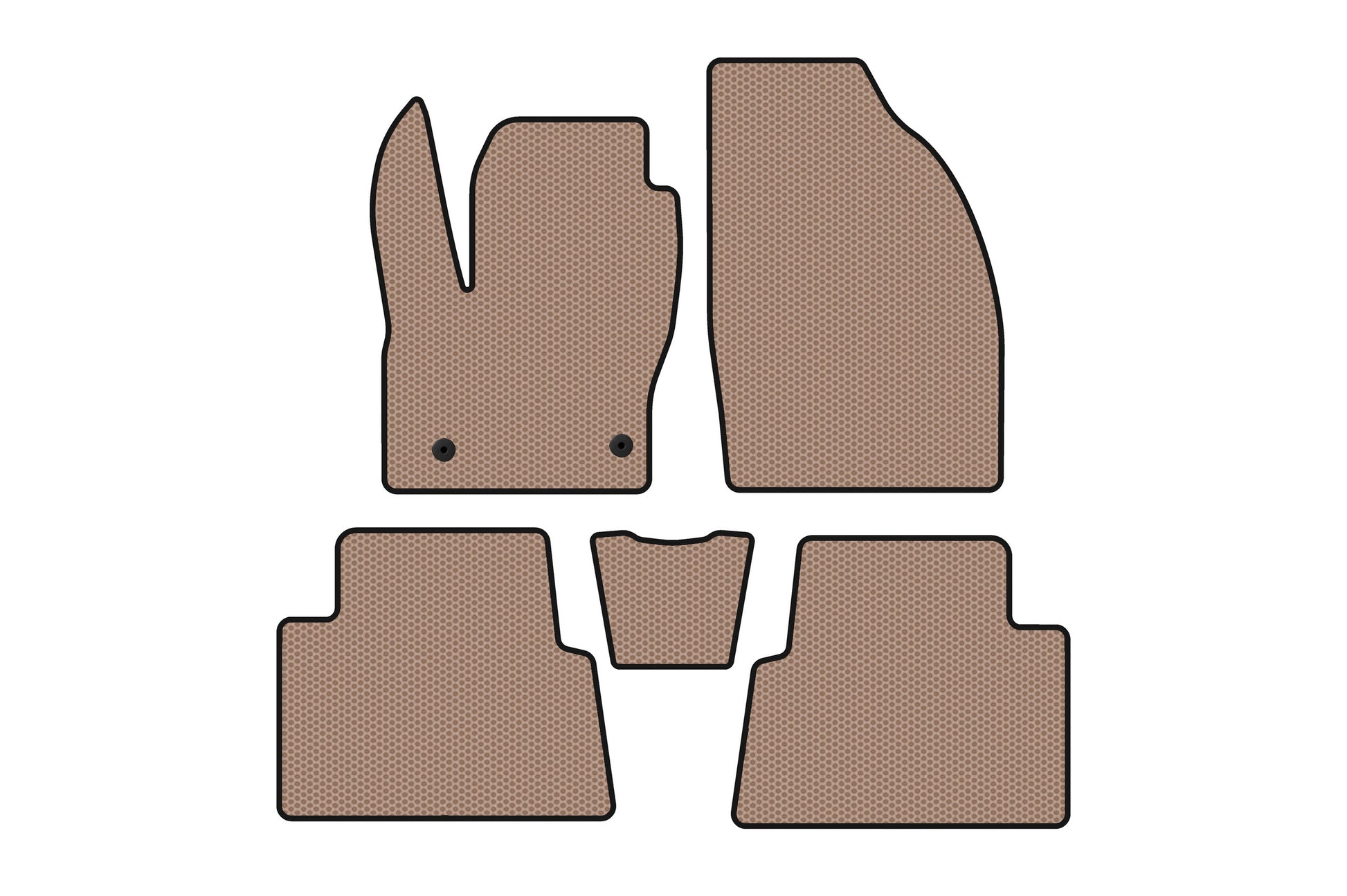 Rubber Floor Mats Carsuit (Beige) for Ford Kuga 2008-2013 - image 1