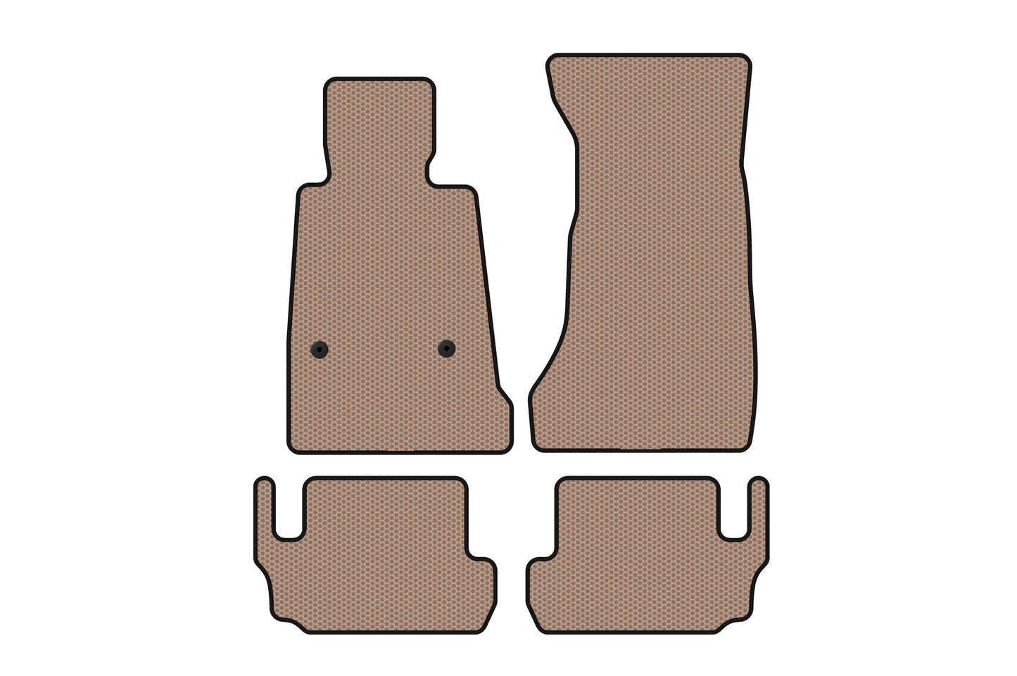 Rubber Floor Mats Carsuit (Beige) for Chevrolet Camaro 2015- - image 1