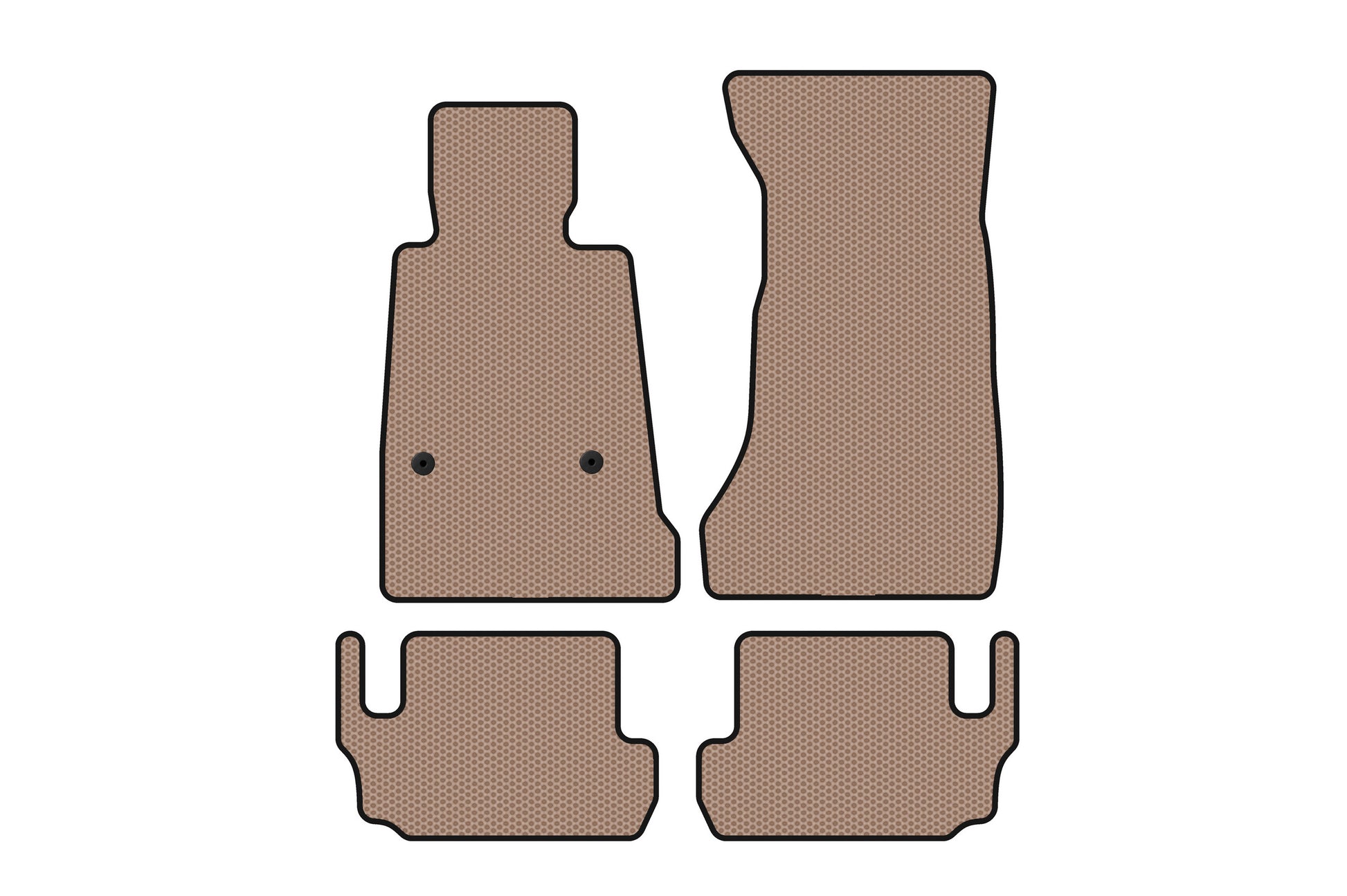 Rubber Floor Mats Carsuit (Beige) for Chevrolet Camaro 2015- - image 1