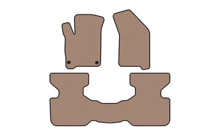 Rubber floor mats Carsuit (2011-2016, beige) for Fiat Freemont 2011-2016 - image 1