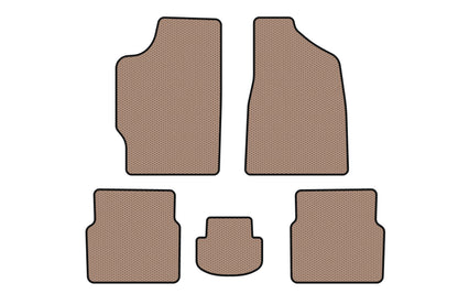 Carsuit rubber floor mats (Sedan, beige) for Audi 80 1978-1986 - image 1