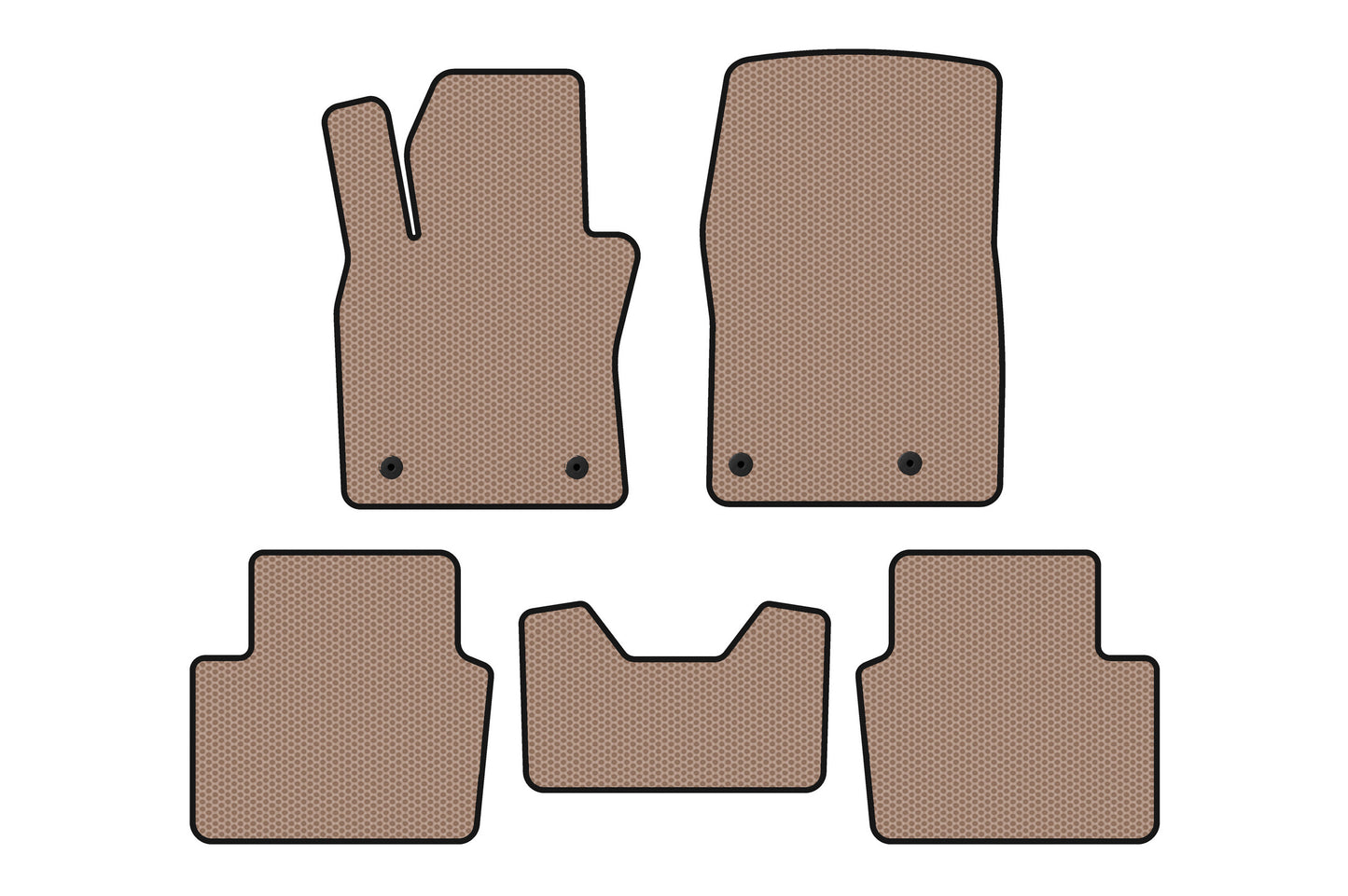 Rubber Floor Mats Carsuit (HB, Beige) for Mazda 3 2019- - image 1