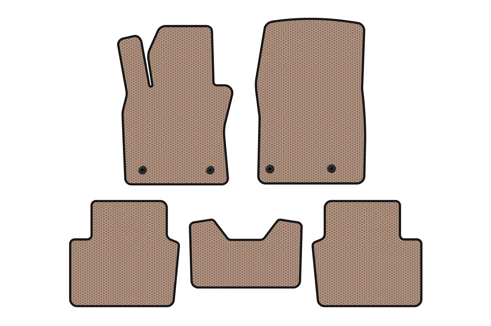 Rubber Floor Mats Carsuit (HB, Beige) for Mazda 3 2019- - image 1