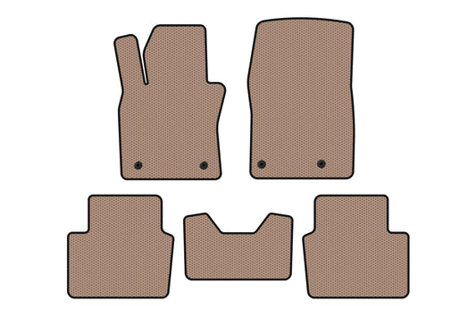 Rubber Floor Mats Carsuit (HB, Beige) for Mazda 3 2019- - image 1