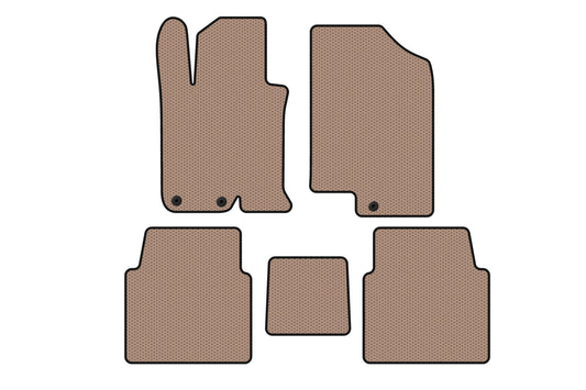 Rubber Floor Mats Carsuit V-1 (SD, beige) for Kia Optima 2010-2016 - image 1