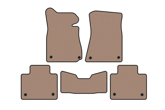 Rubber Floor Mats Carsuit (2011-2015, SD, 2WD, Beige) for Lexus GS 2011-2020 - image 1