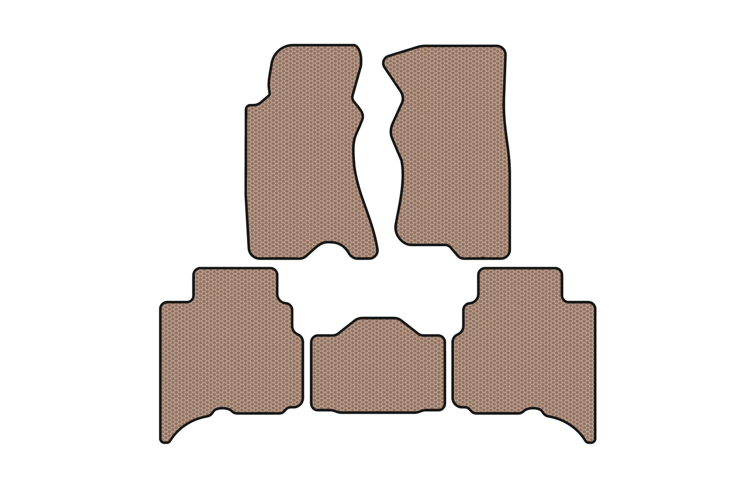 Rubber Floor Mats Carsuit (Beige) for GreatWall Haval/Hover H3 2005-2013 - image 1