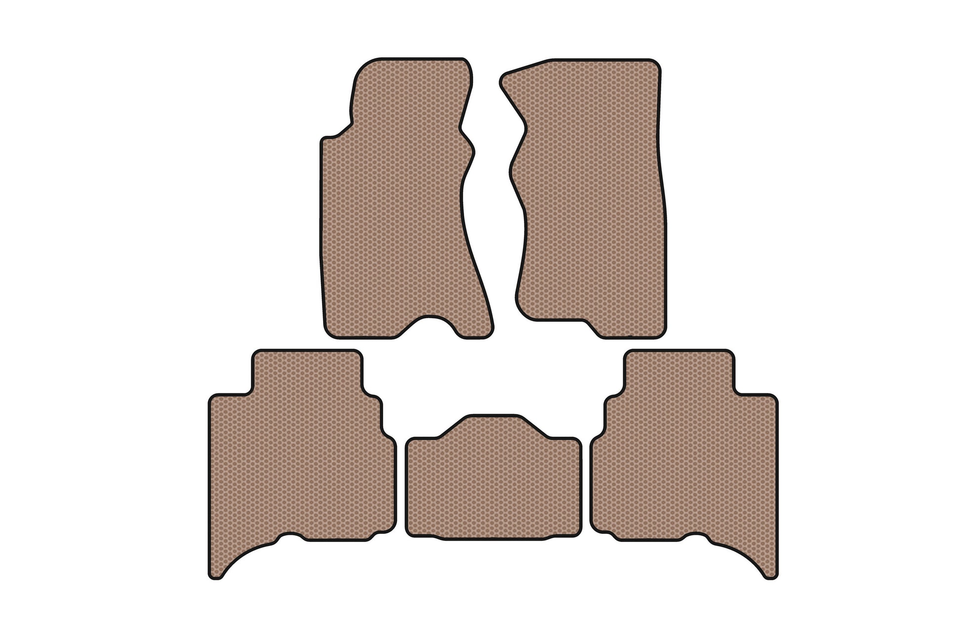 Rubber Floor Mats Carsuit (Beige) for GreatWall Haval/Hover H3 2005-2013 - image 1