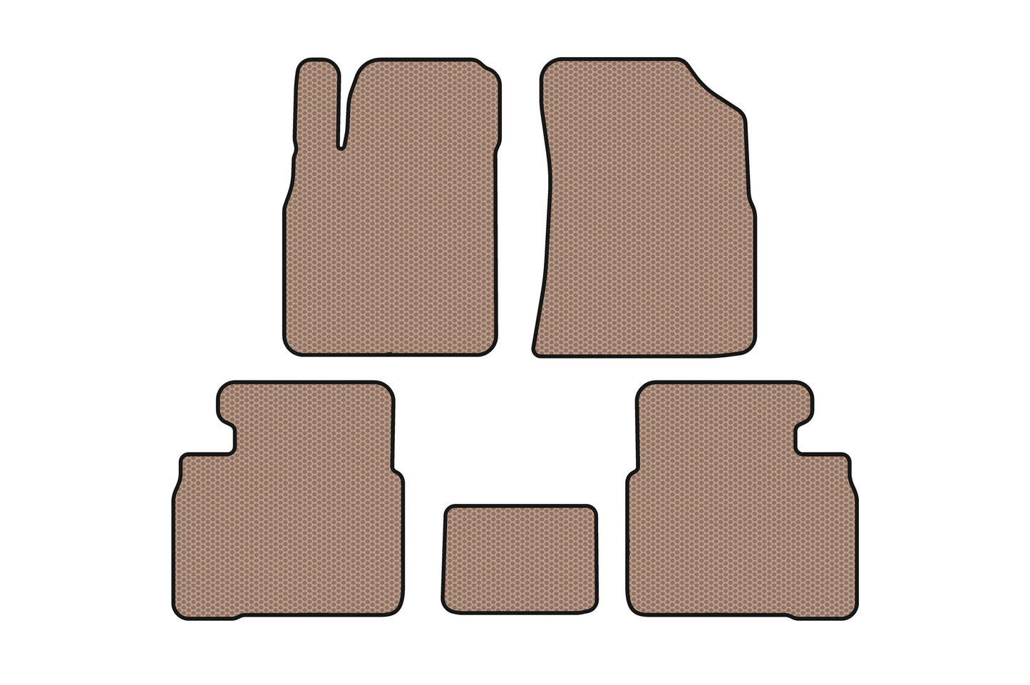 Rubber Floor Mats Carsuit (Beige) for Kia Magentis 2000-2005 - image 1