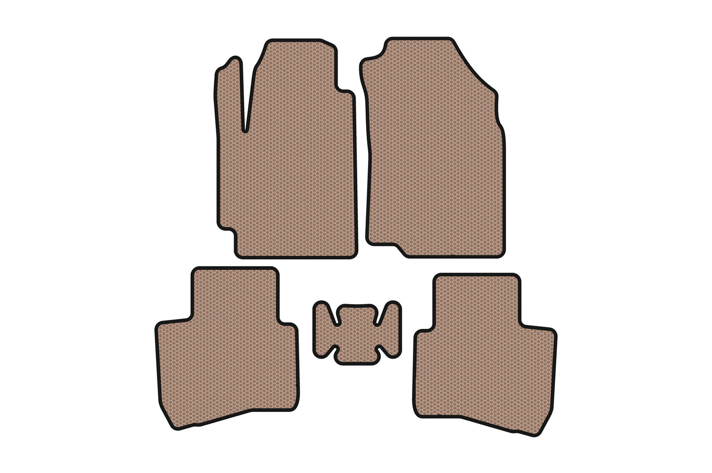 Rubber Floor Mats Carsuit (Beige) for JAC S2 2014-2020 - image 1