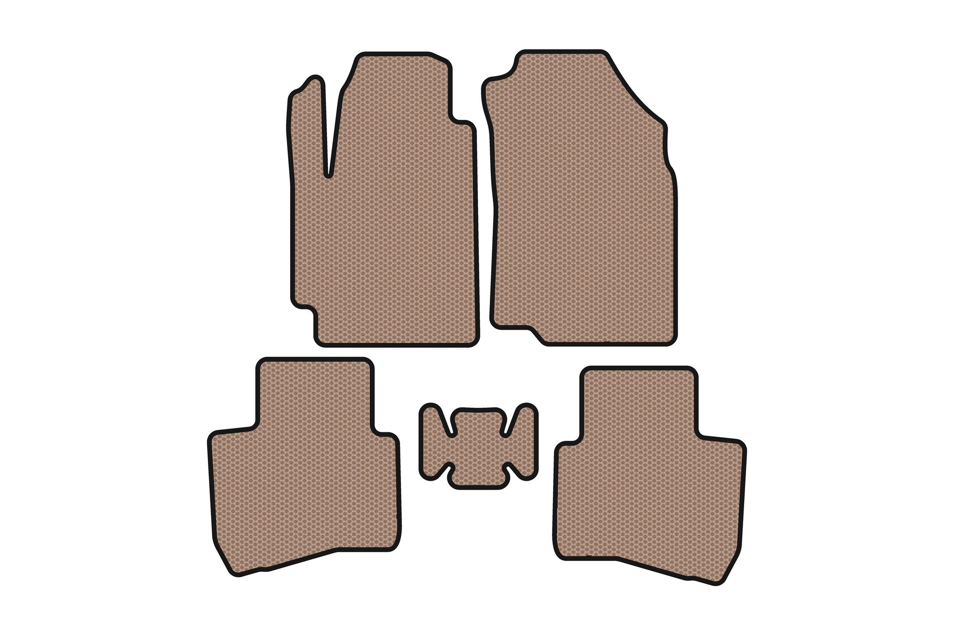 Rubber Floor Mats Carsuit (Beige) for JAC S2 2014-2020 - image 1