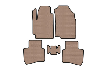 Rubber Floor Mats Carsuit (Beige) for JAC S2 2014-2020 - image 1