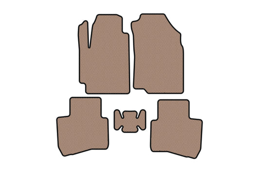 Rubber Floor Mats Carsuit (Beige) for JAC S2 2014-2020 - image 1