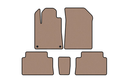 Rubber Floor Mats Carsuit (Beige) for Citroen C-5 2001-2008 - image 1