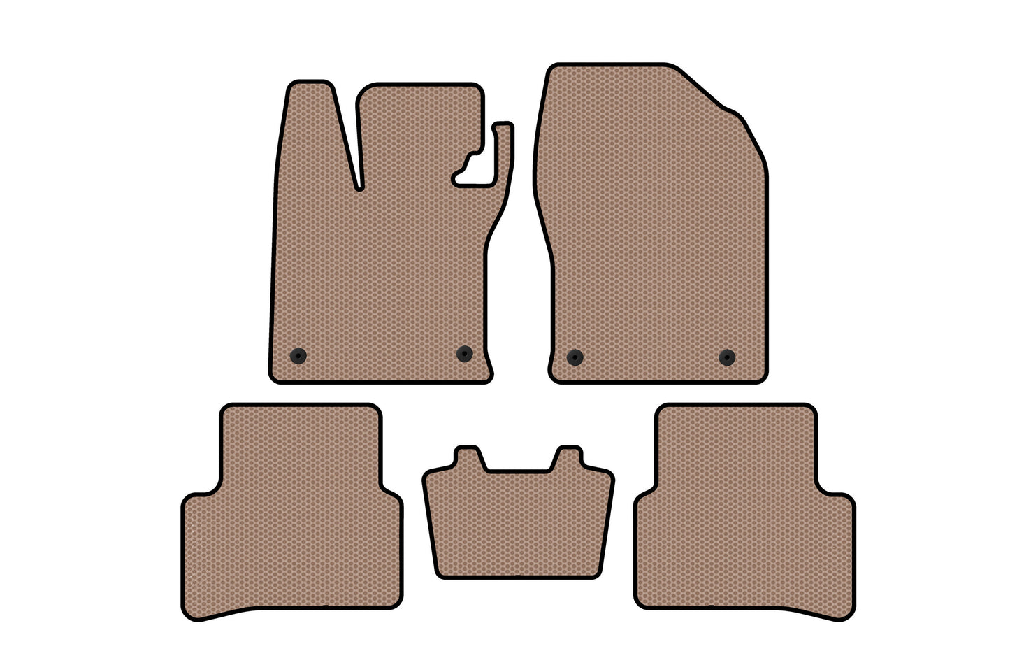 Rubber floor mats Carsuit (Hybrid, beige) for Lexus UX 2018- - image 1