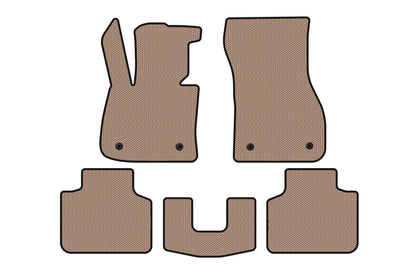 Rubber floor mats Carsuit (for F45, beige) for BMW 2 Series Active Tourer F45/F46 2014-2021 - image 1