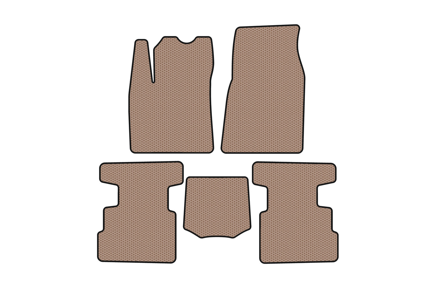 Rubber Floor Mats Carsuit (Beige) for Great Wall Haval H6 III 2020- - image 1