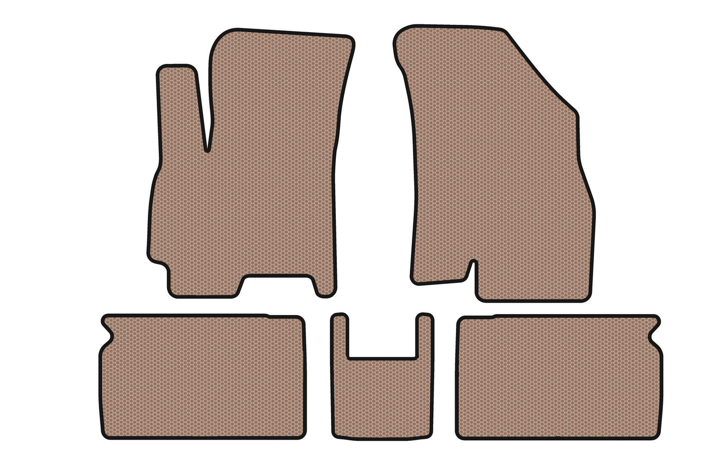 Rubber Floor Mats Carsuit (Beige) for Chery Tiggo 4 2017- - image 1