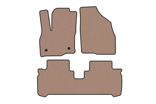 Rubber Floor Mats Carsuit (Beige) for Chevrolet Bolt 2016-2023 - image 1