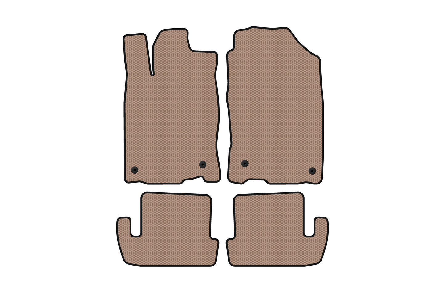 Rubber Floor Mats Carsuit (Beige) for Honda CR-Z - image 1