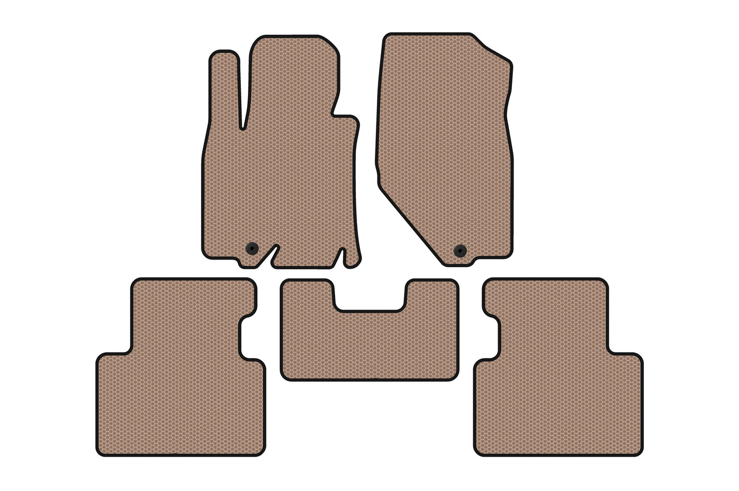 Rubber Floor Mats Carsuit (Beige) for Infiniti QX50 2013-2017 - image 1
