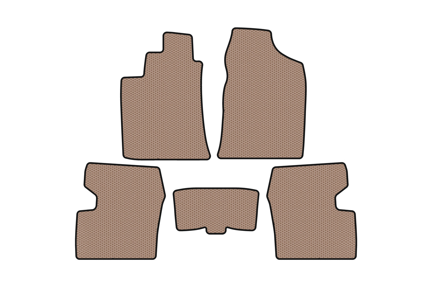 Rubber floor mats Carsuit (SD, beige) for Lifan 620 Solano 2007- - image 1