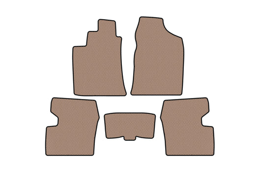 Rubber floor mats Carsuit (SD, beige) for Lifan 620 Solano 2007- - image 1