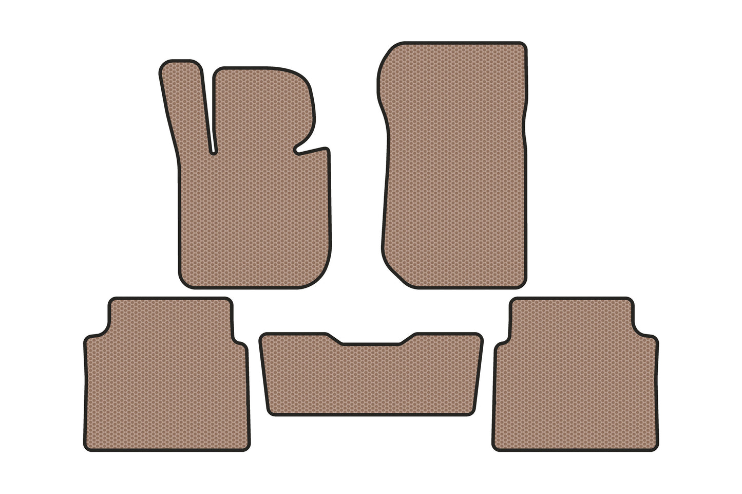 Rubber Floor Mats Carsuit (Beige) for BMW 3 Series E36 1990-2000 - image 1