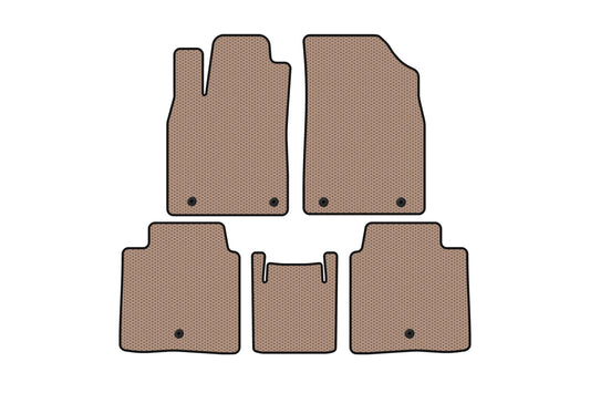 Rubber floor mats Carsuit (SD, Hybrid, beige) for Lexus ES 2012-2018 - image 1